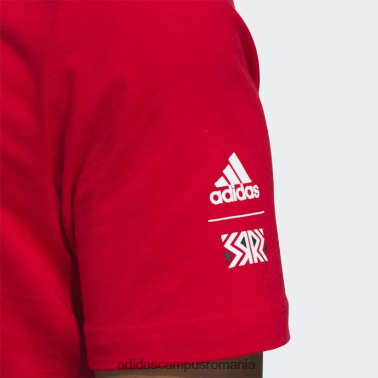 adidas campus romania tricou roșu red wings playmaker bărbați roșu/multi J266N220501