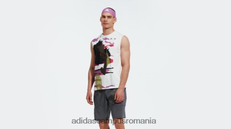 adidas campus romania tricou tenis new york fără mâneci (gen neutru) alb bărbați alb J266N220480