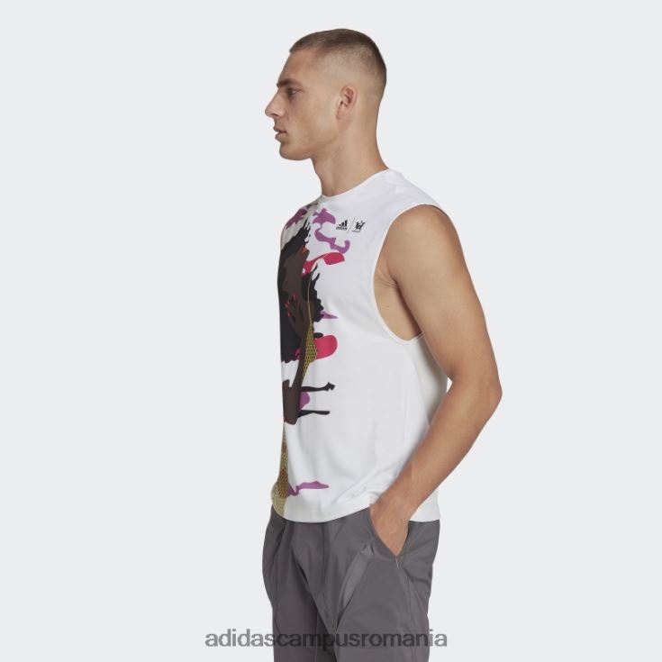 adidas campus romania tricou tenis new york fără mâneci (gen neutru) alb bărbați alb J266N220480
