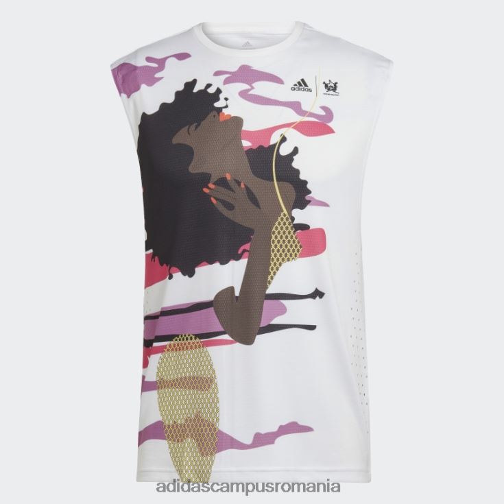 adidas campus romania tricou tenis new york fără mâneci (gen neutru) alb bărbați alb J266N220480