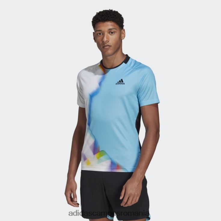 adidas campus romania tricou tenis wc alb bărbați alb/cian J266N220198