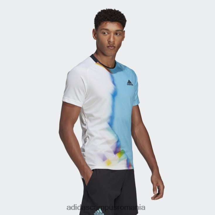 adidas campus romania tricou tenis wc alb bărbați alb/cian J266N220198
