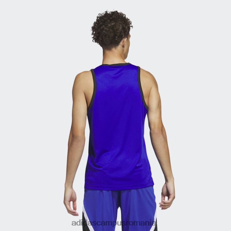 adidas campus romania blue legends baschet 3-stripe tank top fashion bărbați albastru/negru J266N220538
