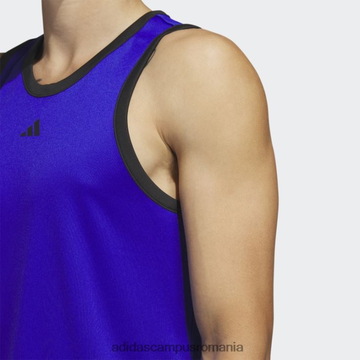 adidas campus romania blue legends baschet 3-stripe tank top fashion bărbați albastru/negru J266N220538
