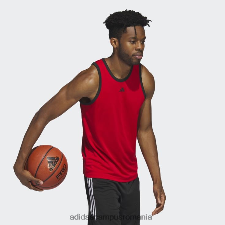 adidas campus romania legends baschet maiou cu 3 dungi stacojiu fashion bărbați stacojiu/negru J266N220442