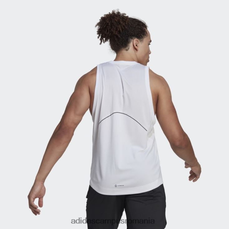 adidas campus romania maiou de antrenament hiit spin alb bărbați alb J266N220203