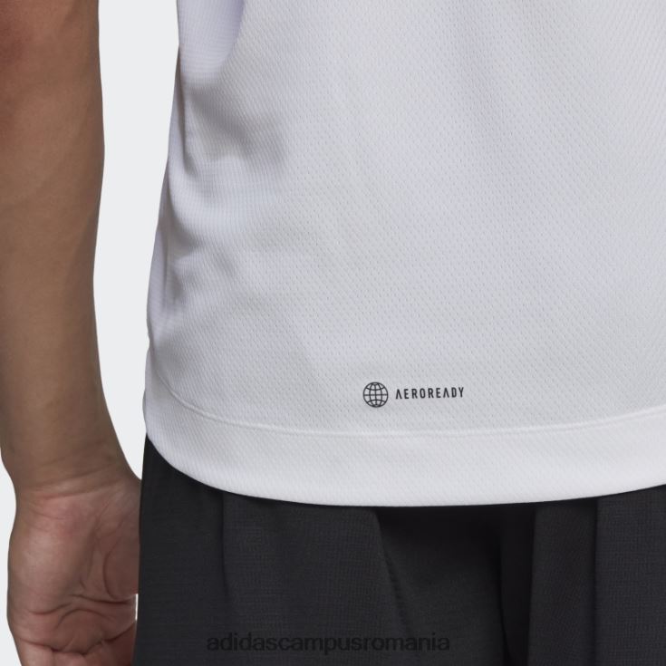 adidas campus romania maiou de antrenament hiit spin alb bărbați alb J266N220203
