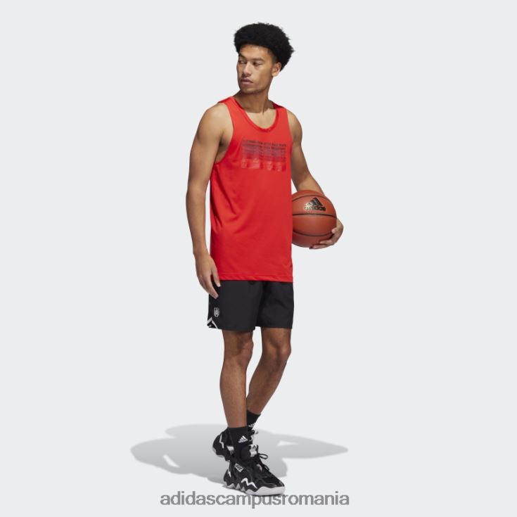 adidas campus romania roșu d.o.n. problema 4 viitorul maiou rapid bărbați roșu J266N220698