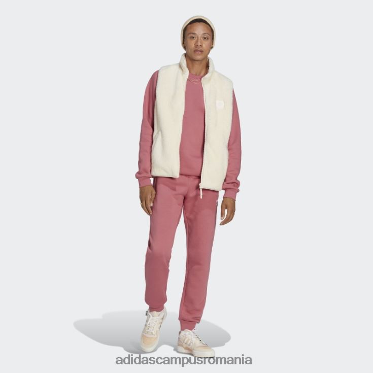 adidas campus romania white essentials+ vestă reversibilă fleece pufoasă bărbați alb J266N220495