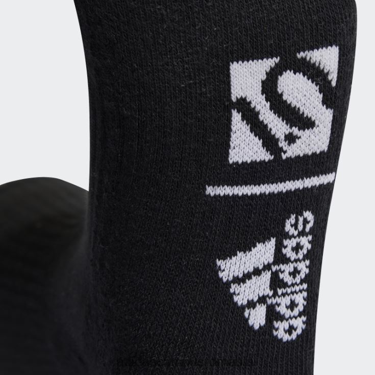 adidas campus romania cinci zece șosete de echipaj cu perne de ciclism 3 perechi negre unisex negru/gri mediu/măsliniu J266N27699