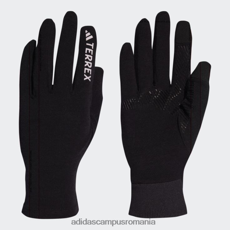 adidas campus romania mănuși negre din lână merinos terrex unisex negru J266N27973