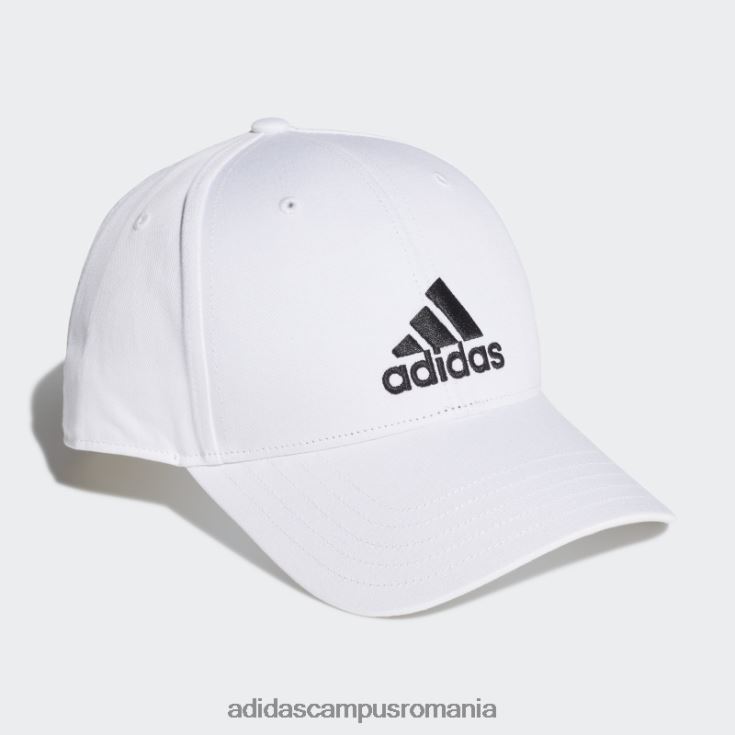 adidas campus romania șapcă de baseball din bumbac albă unisex alb negru J266N21784