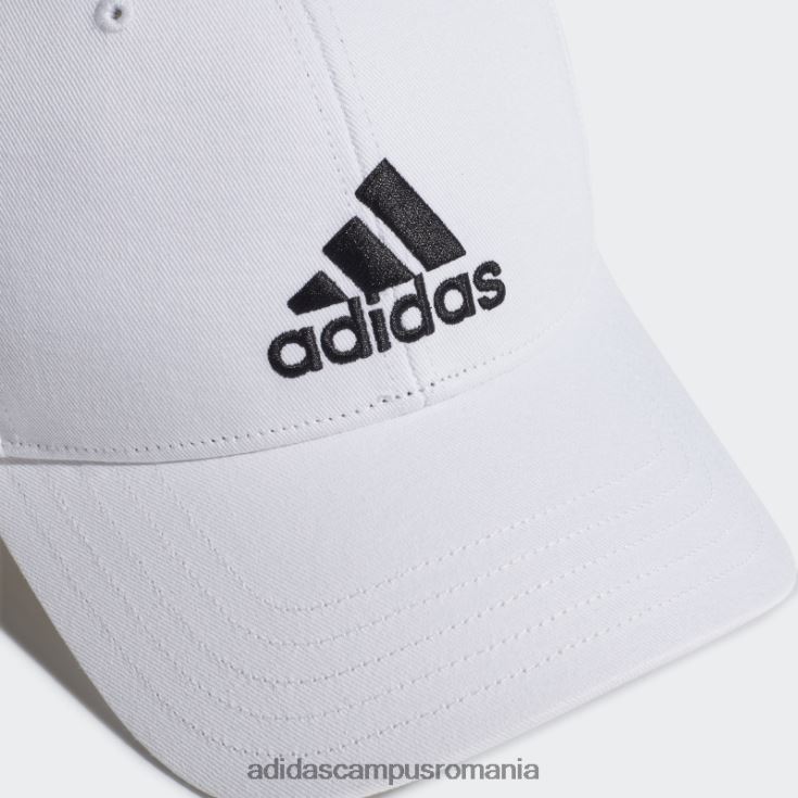 adidas campus romania șapcă de baseball din bumbac albă unisex alb negru J266N21784