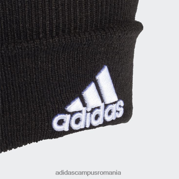 adidas campus romania beanie cu logo negru unisex alb negru J266N21783