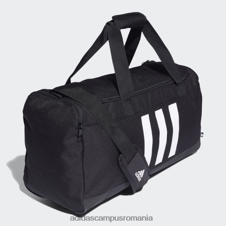 adidas campus romania geantă duffel cu 3 dungi negru mediu unisex alb negru J266N23775