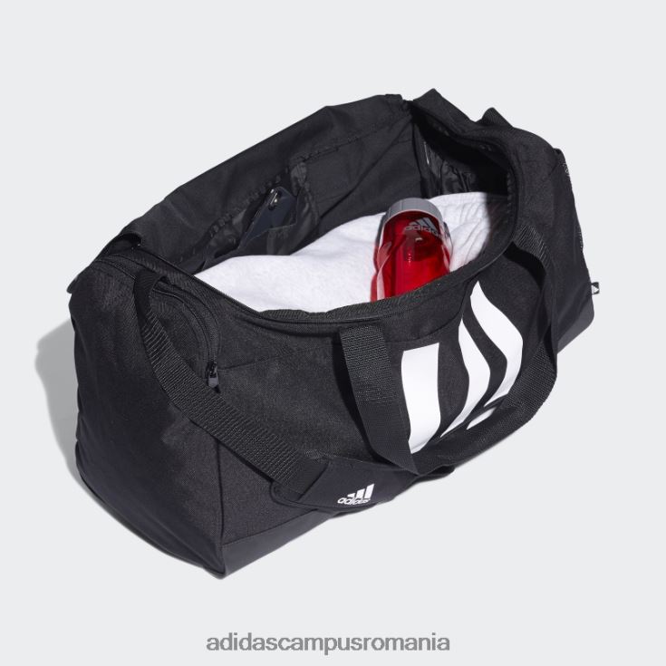 adidas campus romania geantă duffel cu 3 dungi negru mediu unisex alb negru J266N23775
