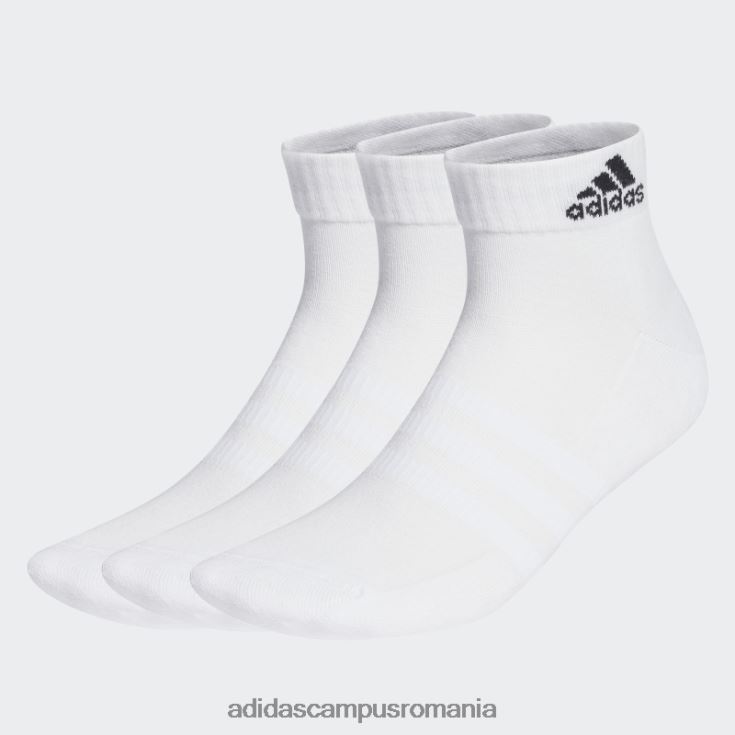 adidas campus romania șosete albe de îmbrăcăminte sport cu perne 3 perechi unisex alb negru J266N21744