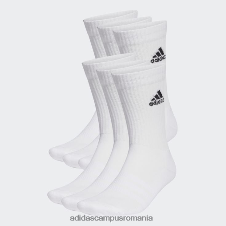 adidas campus romania șosete albe pentru echipaj sport îmbrăcăminte pernă 6 perechi unisex alb negru J266N21762
