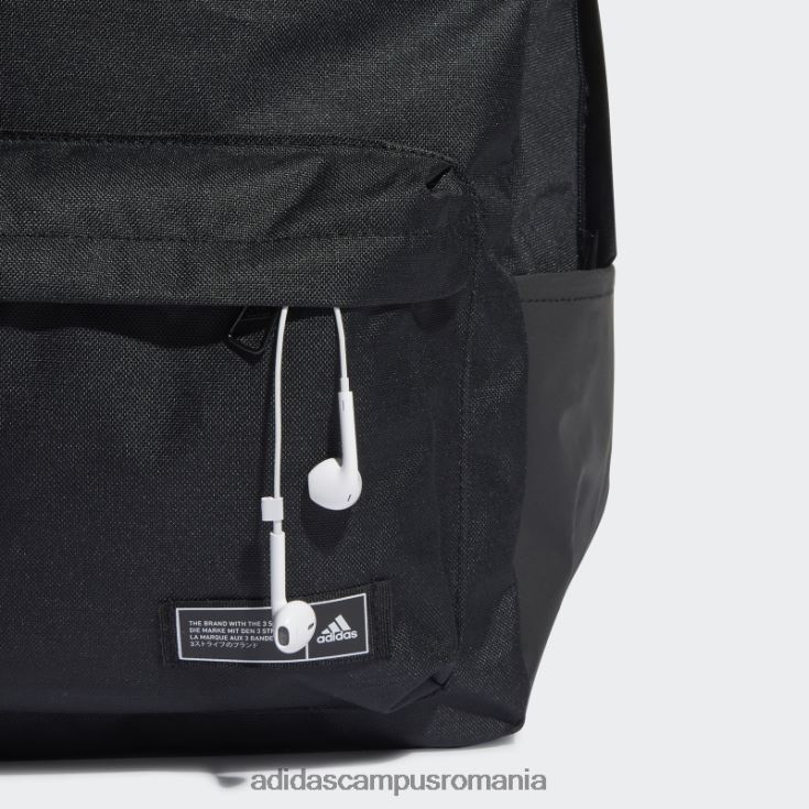 adidas campus romania rucsac clasic cu 3 dungi alb unisex alb negru J266N21791