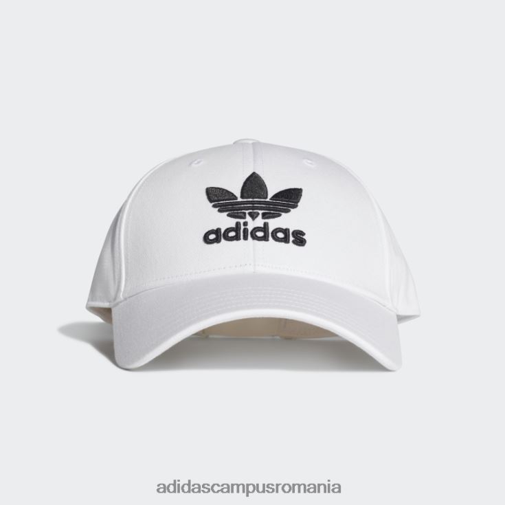 adidas campus romania șapcă de baseball trefoil albă unisex alb negru J266N27385