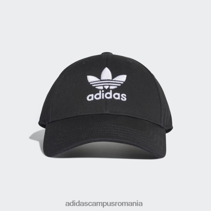 adidas campus romania șapcă de baseball trefoil neagră unisex alb negru J266N21759