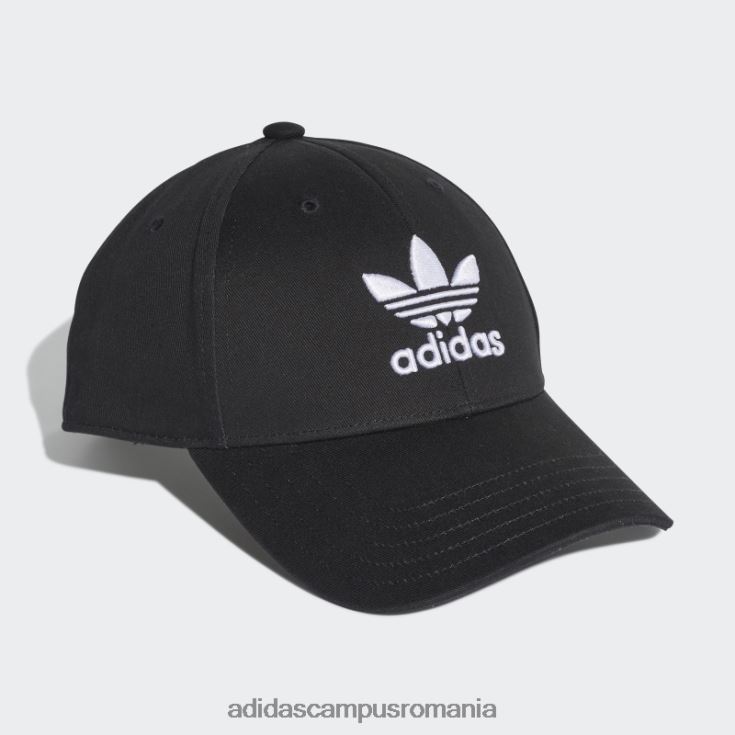 adidas campus romania șapcă de baseball trefoil neagră unisex alb negru J266N28062