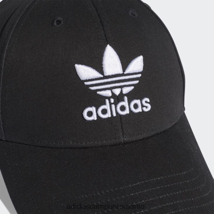 adidas campus romania șapcă de baseball trefoil neagră unisex alb negru J266N28062