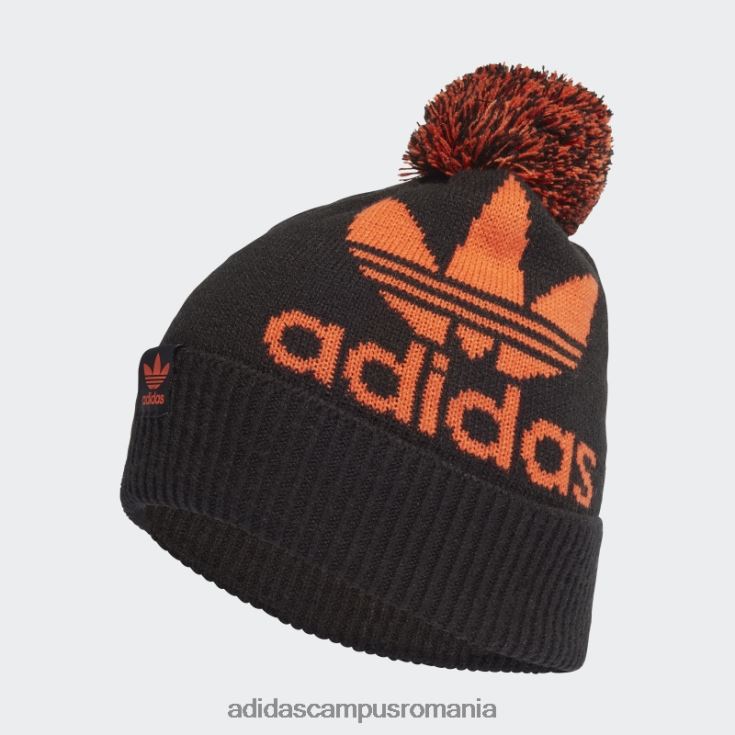 adidas campus romania beanie negru adicolor archive bobble unisex negru/portocaliu J266N27709