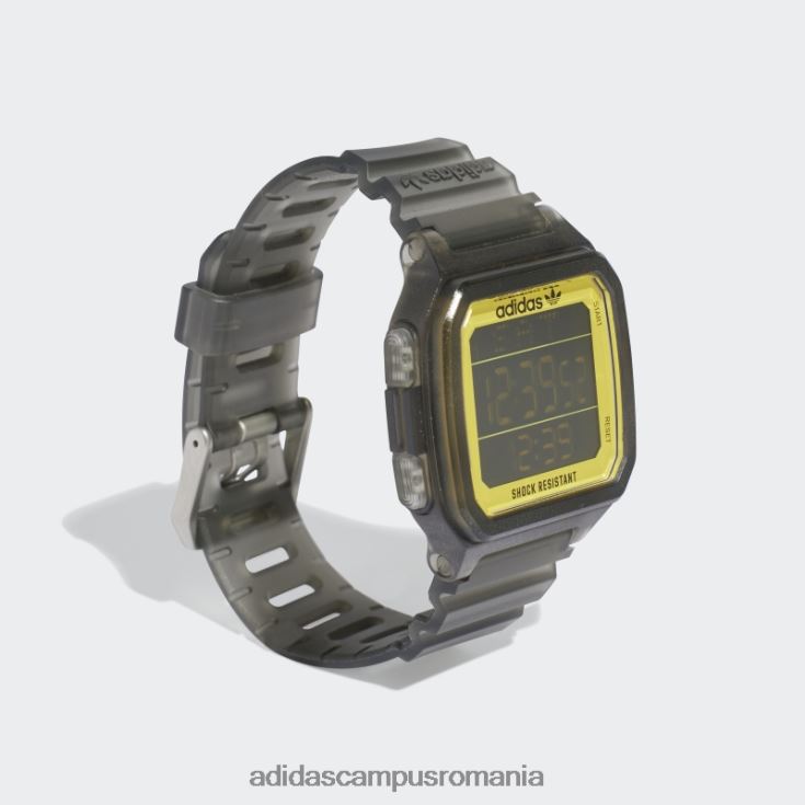 adidas campus romania ceas adidas digital one gmt r grafit unisex grafit/galben J266N215699