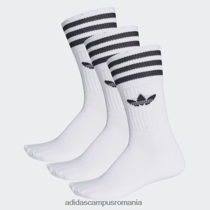 adidas campus romania ciorapi albi echipaj 3 perechi adidas unisex alb negru J266N215339