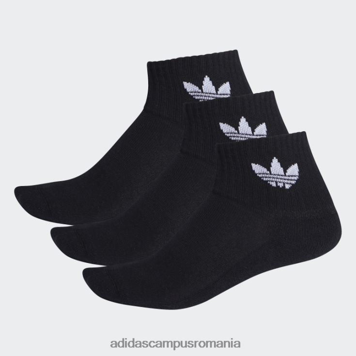adidas campus romania ciorapi negri cu croiala mijlocie - 3 perechi unisex negru J266N215407