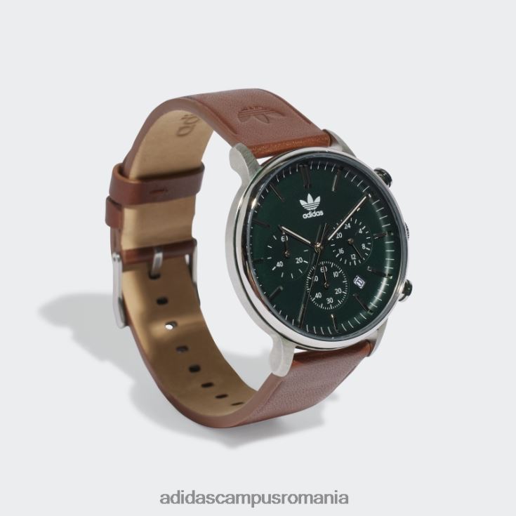 adidas campus romania code one chrono l ceas maro unisex argintiu/maro J266N27872