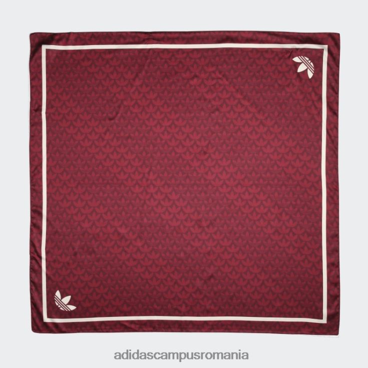 adidas campus romania eșarfă pe cap cu monogram din jacquard trefoil roșu unisex roșu J266N215778