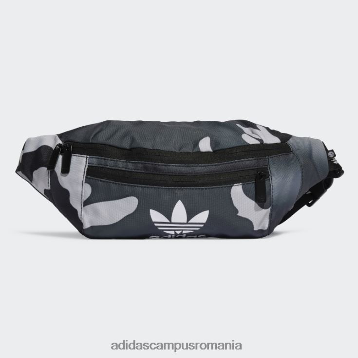 adidas campus romania geantă de talie camo neagră unisex negru J266N215779