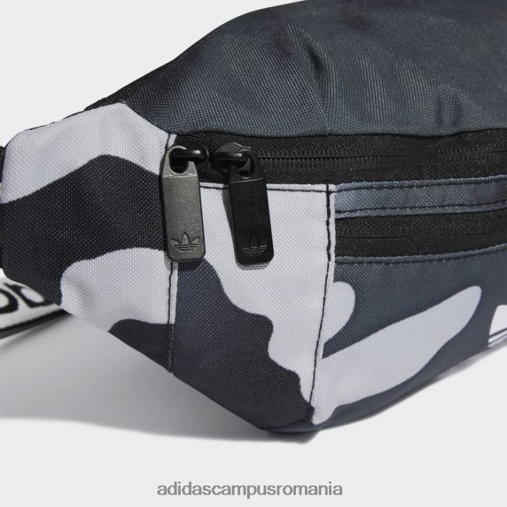 adidas campus romania geantă de talie camo neagră unisex negru J266N215779