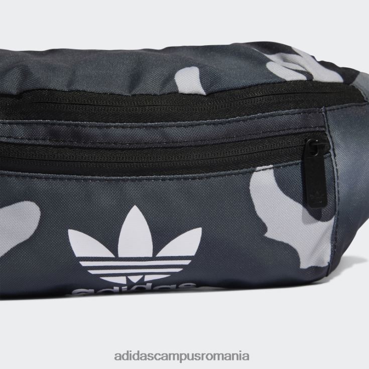 adidas campus romania geantă de talie camo neagră unisex negru J266N215779