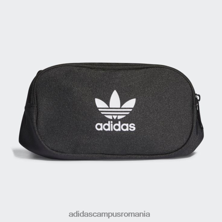 adidas campus romania geantă neagră cu marca adicolor din bandă unisex alb negru J266N28135