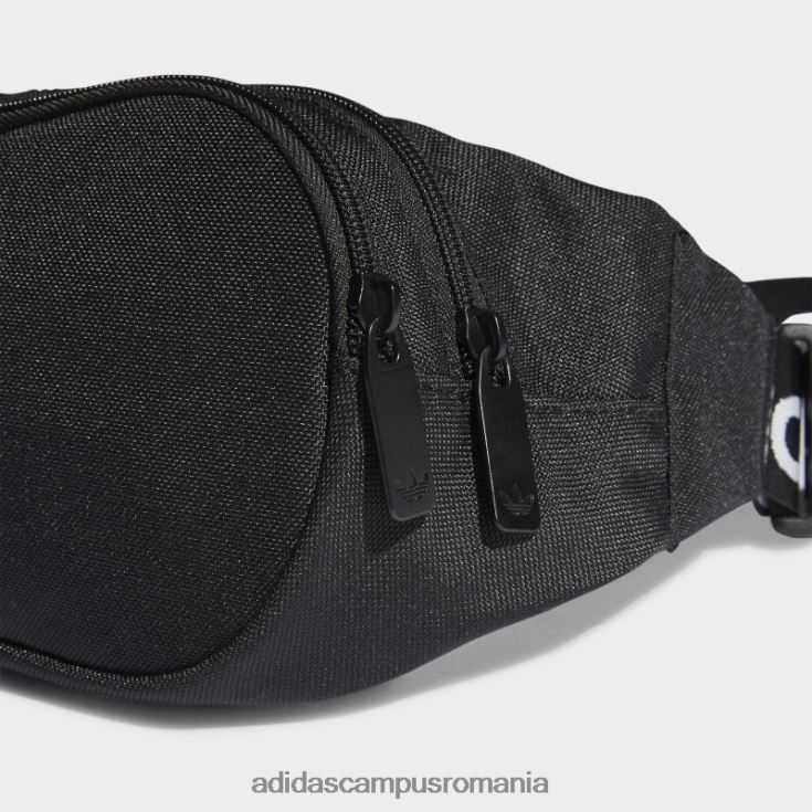 adidas campus romania geantă neagră cu marca adicolor din bandă unisex alb negru J266N28135