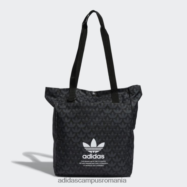 adidas campus romania geantă neagră simplă unisex alb negru J266N211021