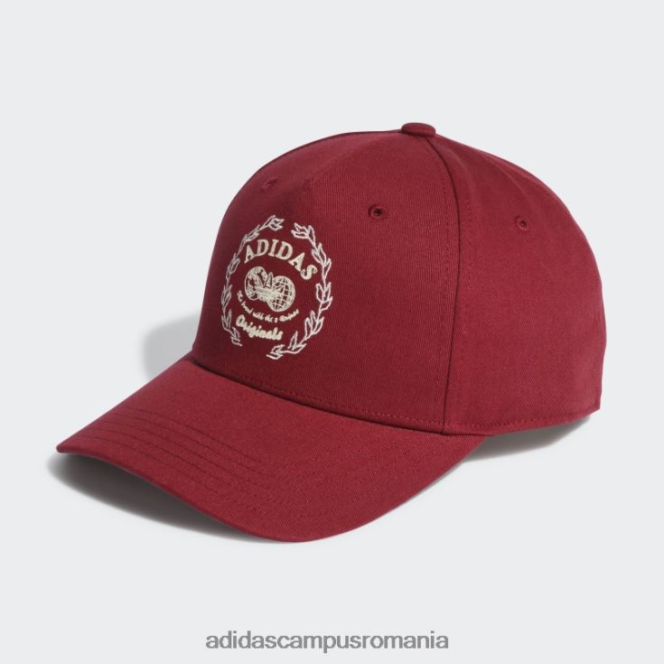 adidas campus romania hack the archive baseball cap burgundy unisex Burgundia J266N27694