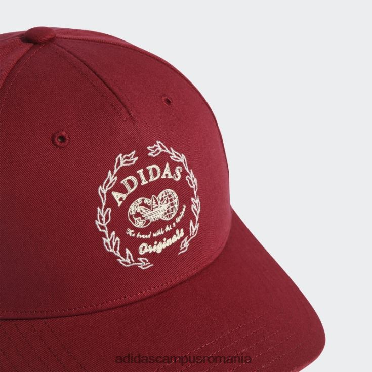 adidas campus romania hack the archive baseball cap burgundy unisex Burgundia J266N27694