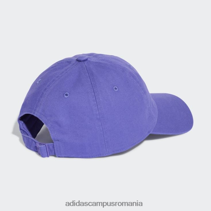 adidas campus romania lila adicolor classics trefoil șapcă de baseball spălată cu pietre unisex liliac J266N215598