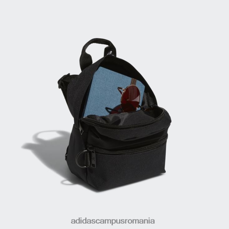 adidas campus romania mini rucsac trefoil negru 2.0 unisex alb negru J266N28105