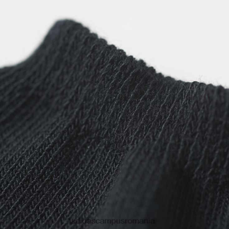 adidas campus romania șosete cu căptușeală trefoil - 3 perechi negre unisex alb negru J266N21724