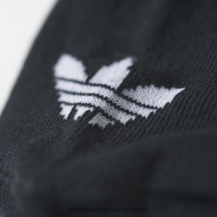 adidas campus romania șosete cu căptușeală trefoil - 3 perechi negre unisex alb negru J266N21724