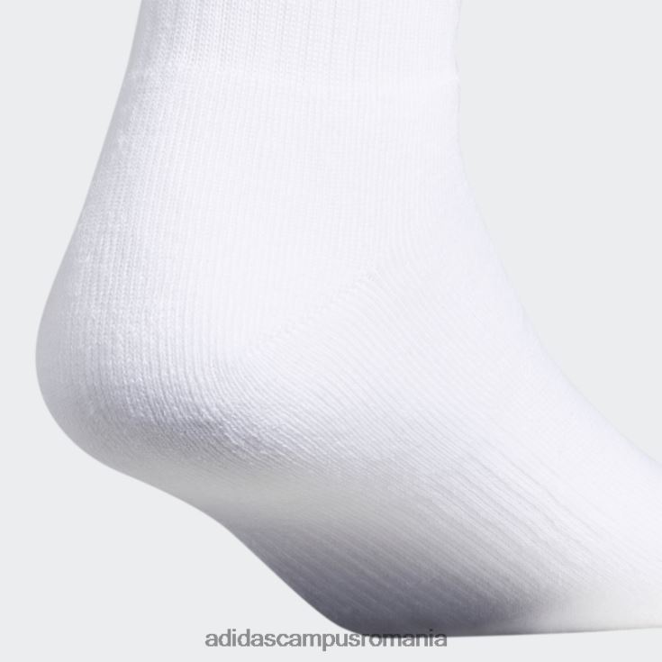 adidas campus romania șosete sferturi trefoil 3 perechi albi unisex alb J266N28084