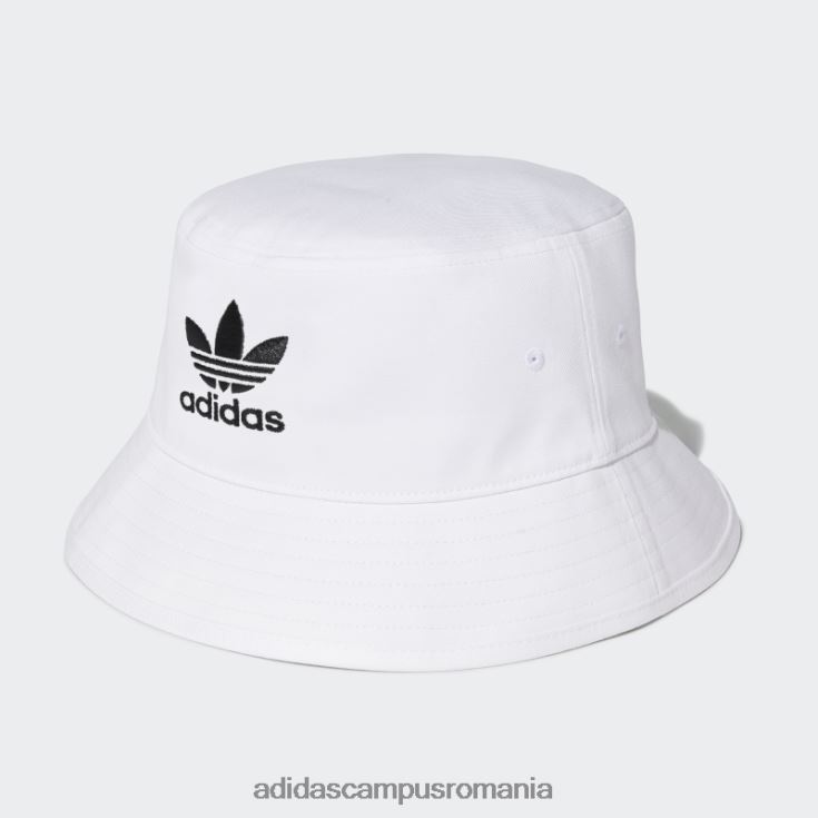 adidas campus romania pălărie cu găleată trefoil albă unisex alb J266N27382