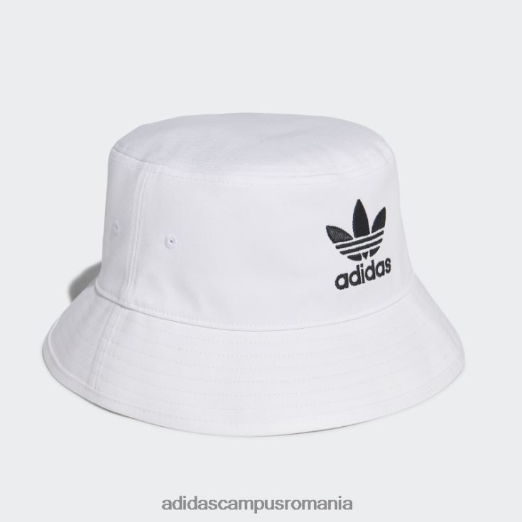adidas campus romania pălărie cu găleată trefoil albă unisex alb J266N27382