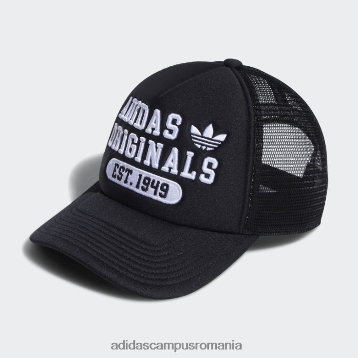 adidas campus romania pălărie de camion neagră unisex alb negru J266N27814