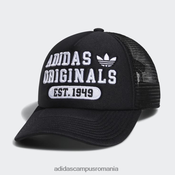 adidas campus romania pălărie de camion neagră unisex alb negru J266N27814